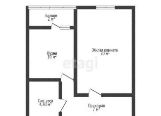 Продажа 1-комнатной квартиры, 44 м2, Краснодарский край, улица имени В.Н. Мачуги, 166Ак2