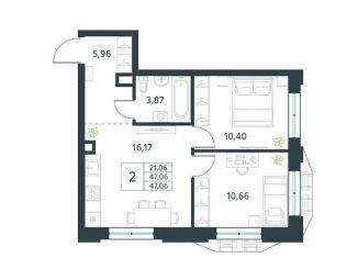 2-ком. квартира на продажу, 47.1 м2, Москва, метро Рязанский проспект