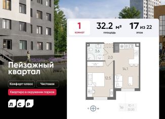 Продаю однокомнатную квартиру, 32.2 м2, Санкт-Петербург, метро Академическая