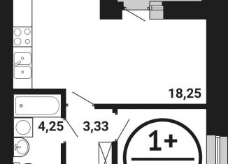 Продаю 1-комнатную квартиру, 35.8 м2, Уфа, Кировский район