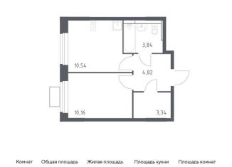 Продажа однокомнатной квартиры, 32.7 м2, Московская область, жилой комплекс Новое Видное, 17