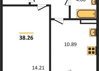 Продаю однокомнатную квартиру, 38.3 м2, Новосибирская область, 3-й микрорайон, 12Б