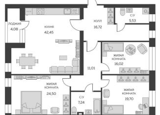 Продам 3-комнатную квартиру, 145.2 м2, Свердловская область, улица Азина, 31