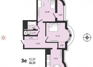 Продается 3-ком. квартира, 70.6 м2, Хабаровский край