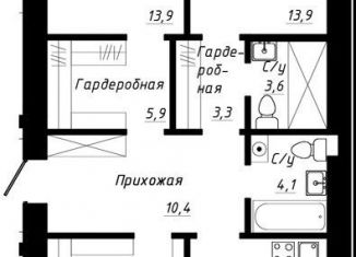 Продажа четырехкомнатной квартиры, 99.7 м2, Барнаул, Павловский тракт, 196Ак2