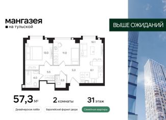 Продаю 2-ком. квартиру, 57.3 м2, Москва, метро Тульская, Большая Тульская улица, 10с5