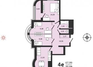 Продажа 4-комнатной квартиры, 72.6 м2, Хабаровский край, Быстринская улица, 2