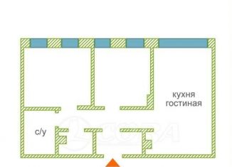 Продам двухкомнатную квартиру, 61.8 м2, Тюменская область, улица Сергея Джанбровского, 19