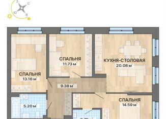 Продажа 3-ком. квартиры, 77.9 м2, Свердловская область