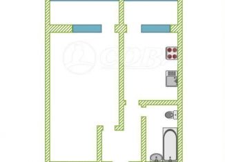 Продается 1-ком. квартира, 40 м2, Тюменская область, улица Циолковского, 15