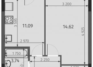 Продам однокомнатную квартиру, 40.6 м2, Татарстан