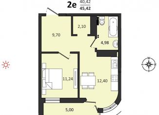 Продается 2-ком. квартира, 45.4 м2, Хабаровский край