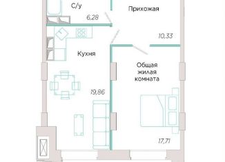 Продажа 1-ком. квартиры, 54.2 м2, Самарская область