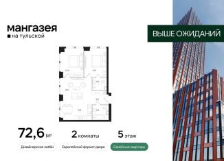 Продажа квартиры студии, 72.6 м2, Москва, Большая Тульская улица, 10с5, метро Шаболовская