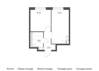 Продаю 1-комнатную квартиру, 30.8 м2, Ленинградская область, жилой комплекс Квартал Торики, к1.1