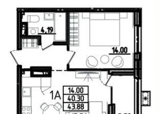 Продаю 2-ком. квартиру, 43.9 м2, Пензенская область