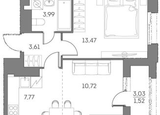 Продажа однокомнатной квартиры, 41.1 м2, Москва, Рязанский проспект, 2с27, ЮВАО