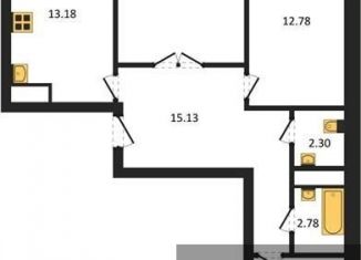 Продам 3-ком. квартиру, 77.4 м2, Воронеж, Железнодорожный район, улица Рокоссовского, 47