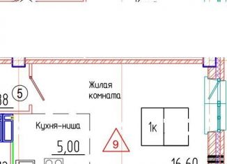 Продажа однокомнатной квартиры, 35 м2, Красноярск, Свердловский район, Судостроительная улица, 27Д