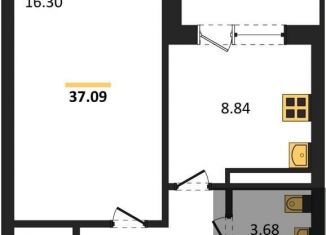 Продается 1-комнатная квартира, 37.1 м2, Воронеж, улица Славы, 7, Коминтерновский район