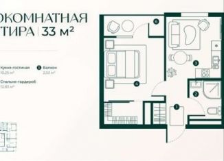 Продам однокомнатную квартиру, 33 м2, Дербент