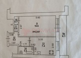 Продажа 1-ком. квартиры, 40 м2, Ростов-на-Дону, Коммунистический проспект, 12, Советский район