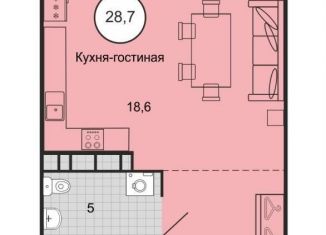 Продаю квартиру студию, 28.7 м2, Михайловск, переулок Ландышей, 4