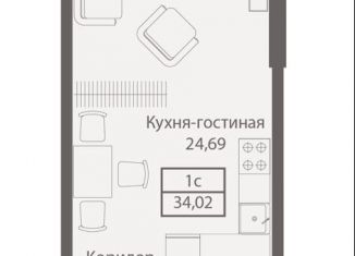 Продажа 1-комнатной квартиры, 34 м2, Москва, метро Аэропорт, улица Академика Ильюшина, 21