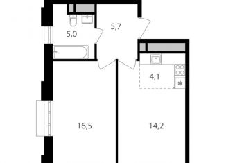 Продается 2-ком. квартира, 45.5 м2, Москва, Михалковская улица, 48