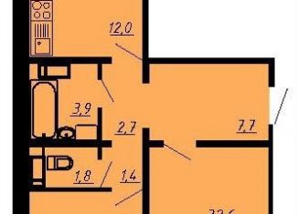 Продается 2-ком. квартира, 65.6 м2, Воронеж, Центральный район, улица Шишкова, 140Б/6