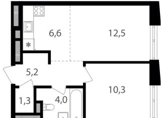 Продажа однокомнатной квартиры, 39.9 м2, Москва, метро Семеновская