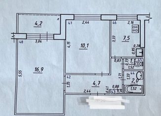 Продажа двухкомнатной квартиры, 42.7 м2, Самара, улица Фадеева, 50, Промышленный район