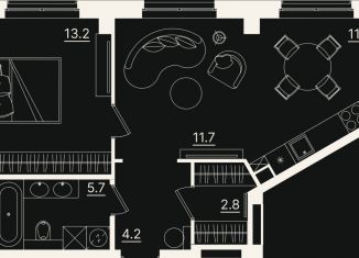 Продаю 2-комнатную квартиру, 49 м2, Тюмень, улица Щербакова, 2к3