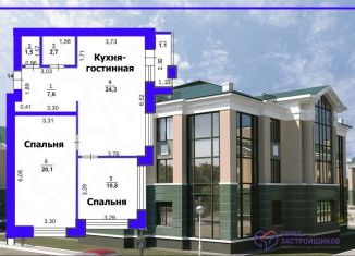 Продается 3-ком. квартира, 71 м2, Оренбург, улица Озеленителей, 20, Ленинский район