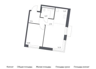 Продажа 1-ком. квартиры, 40.9 м2, Москва, деревня Большое Свинорье, 10/1