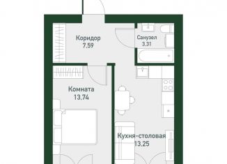 Продаю 1-ком. квартиру, 38.4 м2, Екатеринбург, метро Чкаловская