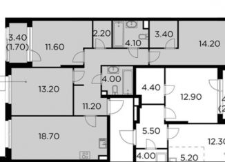 Продам 3-ком. квартиру, 84.3 м2, Мытищи, ЖК Новое Медведково, жилой комплекс Новое Медведково, к35