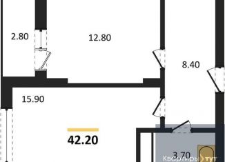 Продается 1-комнатная квартира, 42.2 м2, Воронеж, Железнодорожный район, бульвар Содружества, 1