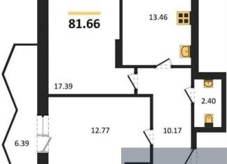 3-комнатная квартира на продажу, 81.7 м2, Воронежская область