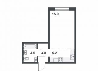 Продам квартиру студию, 26.4 м2, Кировская область, Прибрежный бульвар, 6