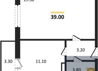 Продается 1-ком. квартира, 39 м2, посёлок Отрадное, Осиновая улица, 13