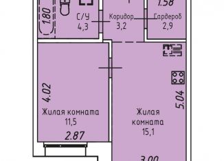 Продаю однокомнатную квартиру, 37 м2, Иркутск, Култукская улица, 16, Правобережный округ