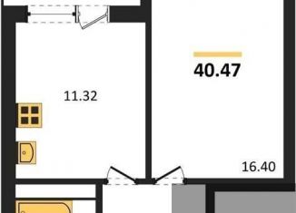 Продаю 1-ком. квартиру, 40.5 м2, Воронежская область, Московский проспект, 66