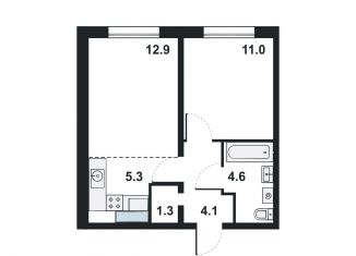 Продам 2-комнатную квартиру, 39.2 м2, Киров, ЖК Ривер Парк, Прибрежный бульвар, 6