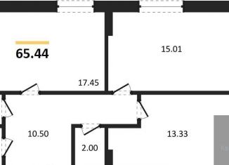 Продается двухкомнатная квартира, 65.4 м2, Воронеж, улица 9 Января, 68Л