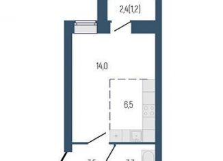 Продаю 1-ком. квартиру, 28.8 м2, Свердловская область