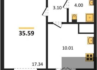 Продаю 1-комнатную квартиру, 35.6 м2, Воронеж, Левобережный район, Цимлянская улица, 10В