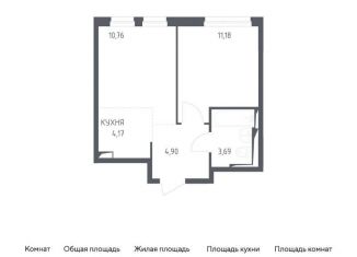 Продается 1-ком. квартира, 34.8 м2, Москва, улица Красовского, 2к2