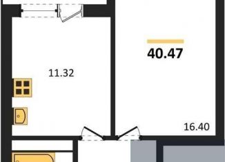 Продам 1-комнатную квартиру, 40.5 м2, Воронеж, Коминтерновский район, Московский проспект, 66