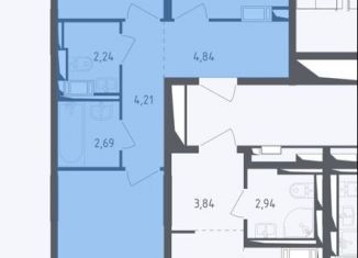 Двухкомнатная квартира в аренду, 56 м2, Московская область, улица Авиаторов, 4